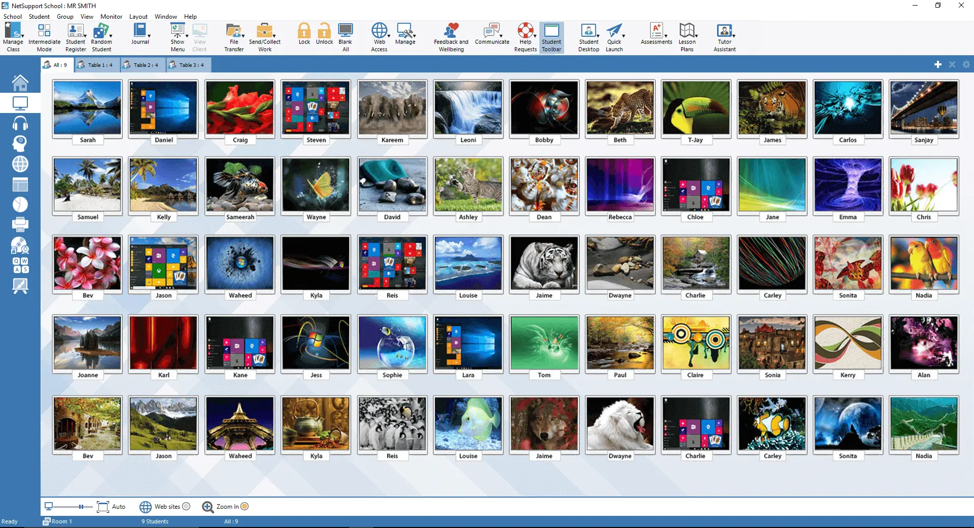 screenshot of NetSupport School